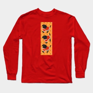 Cute Dogs in Red Winter Sweaters Long Sleeve T-Shirt